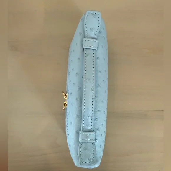 Faux Ostrich Pochette Bag - Picture 2 of 8